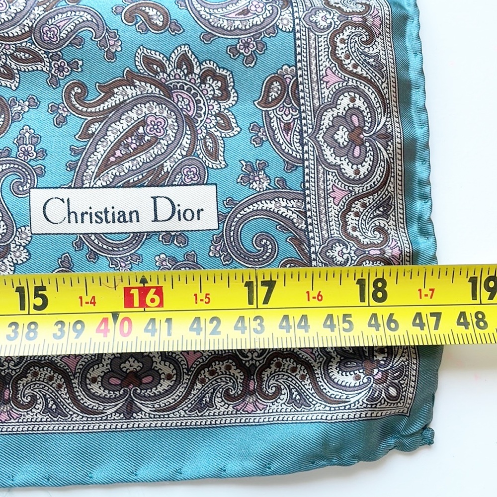 Christian Dior Silk Handkerchief Made In Italy - Picture 8 of 14